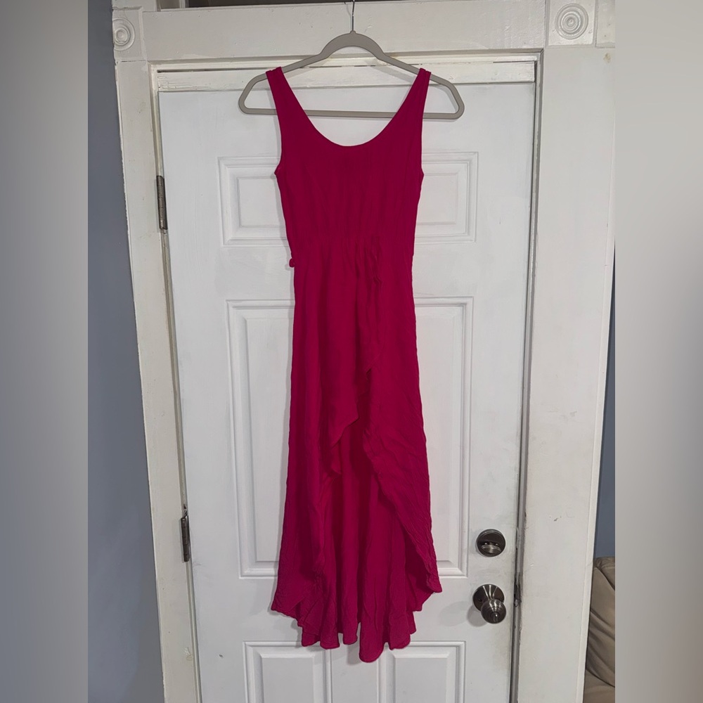 Lucy Love Vibrant Pink High Low Dress